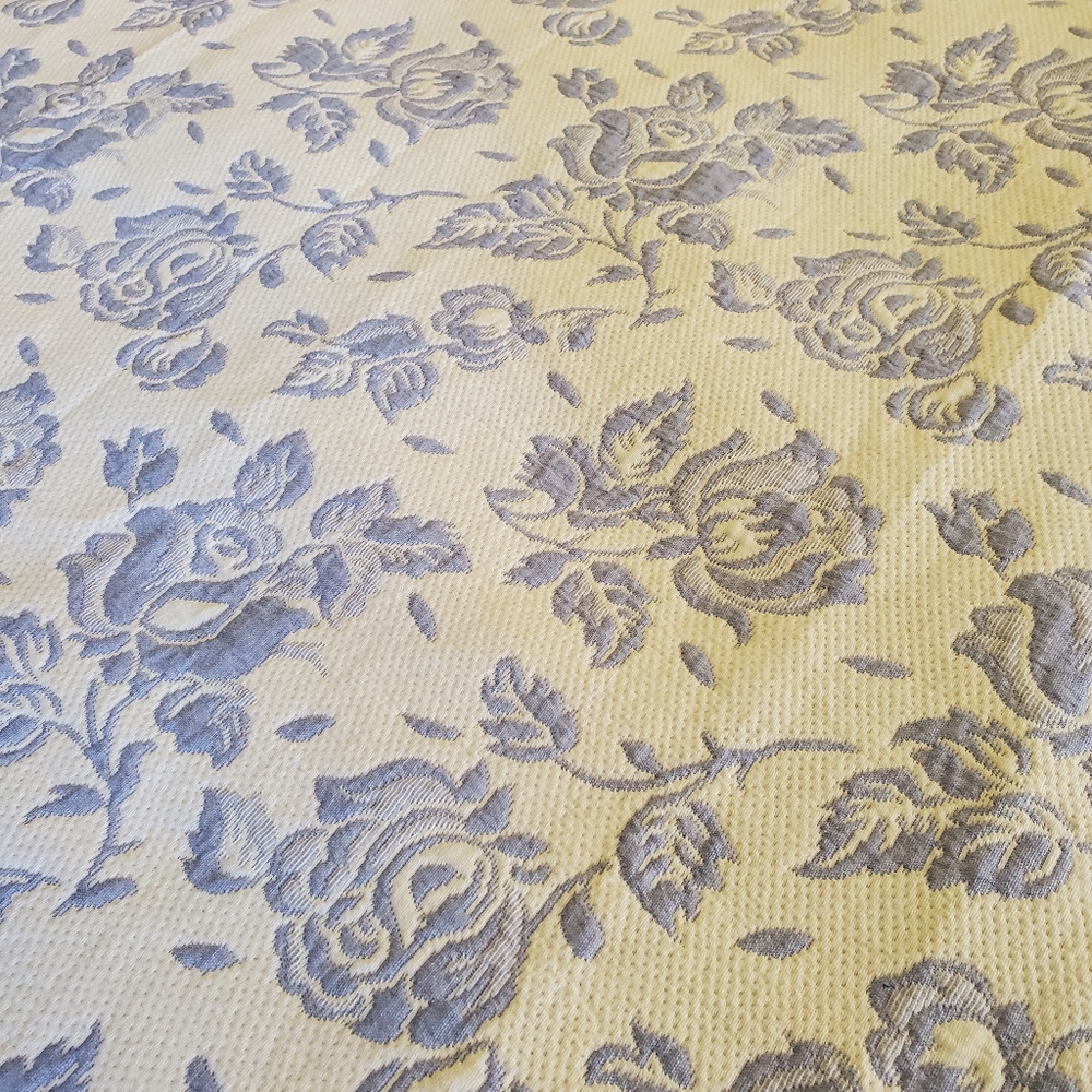 Vtg Reversible Tapestry King Size Bedspread